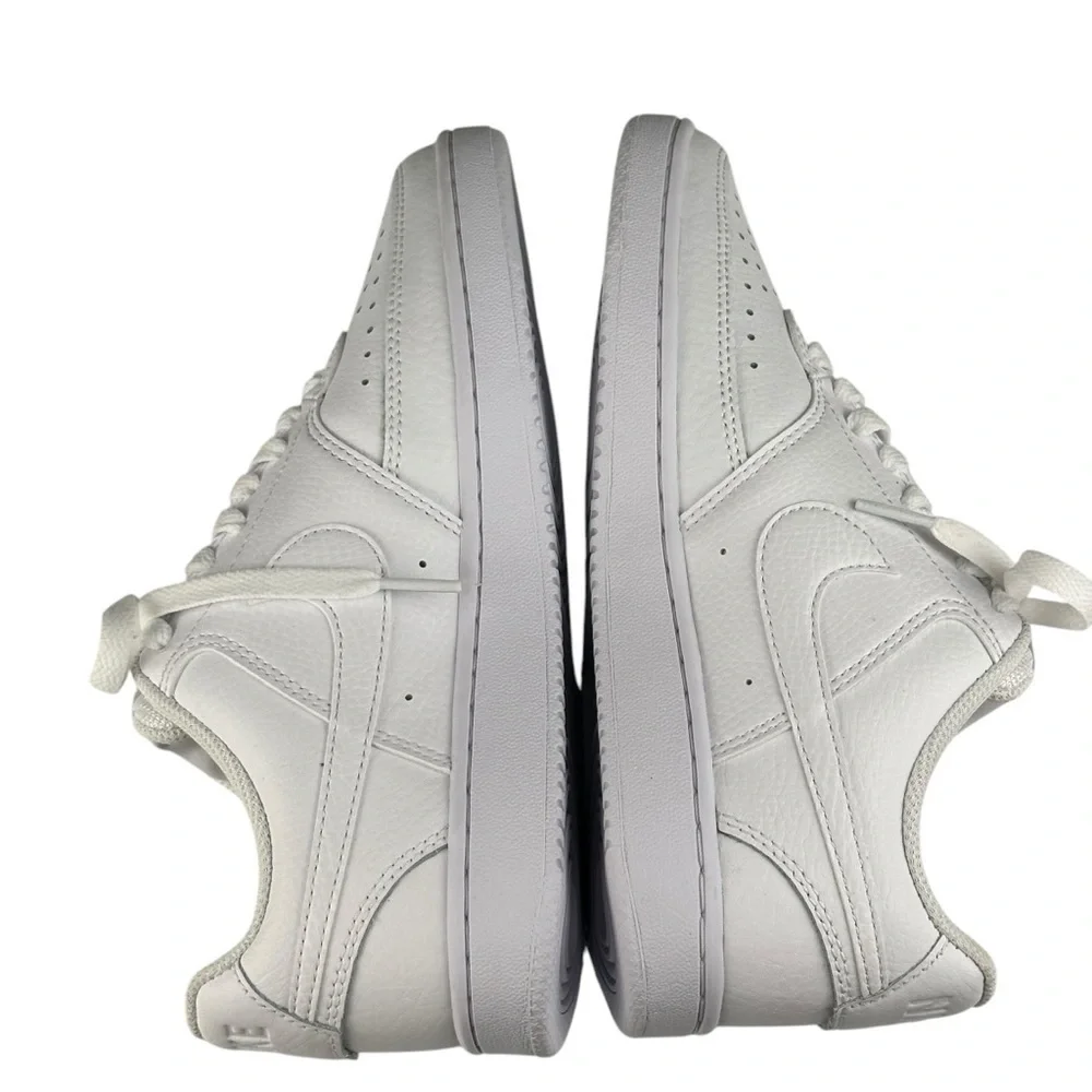 Big Kids Nike Court Vision Sz 6.5 Low Casual Lace-Up Shoes CD5434-100 White NWOB